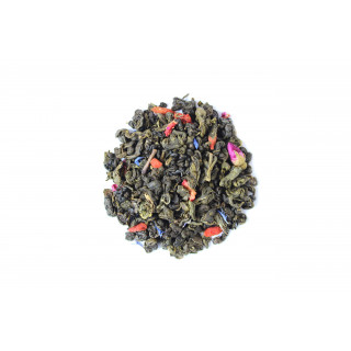 Strawberry tea with cream, green