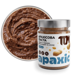 Арахісова паста кранч з чорним шоколадом та сіллю 300 г