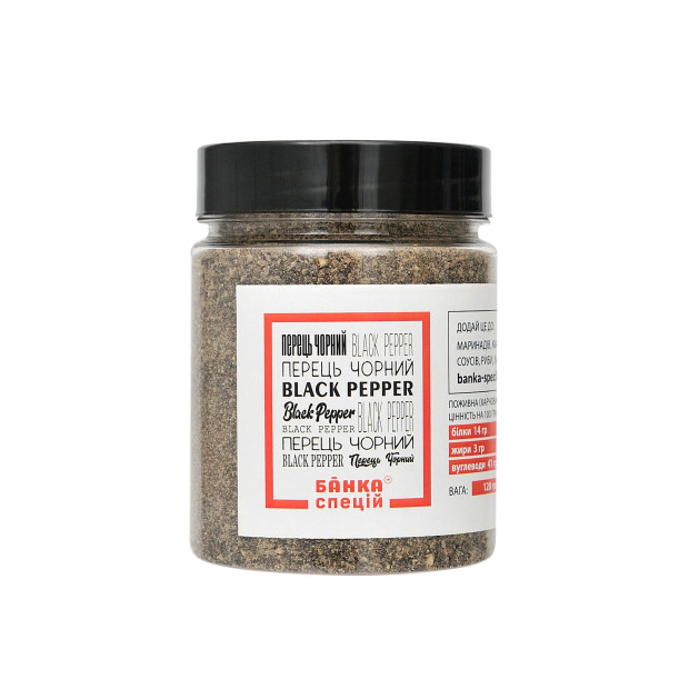 Coarsely ground black pepper, 120 g