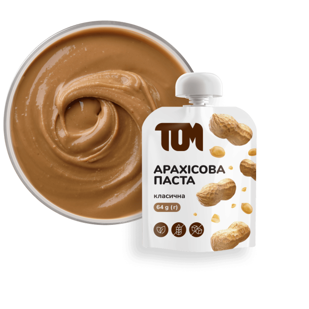 Арахісова паста класична дой-пак, 64 г