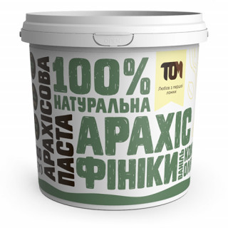 Арахісова паста з фініками та кокосовою олією, 1000г