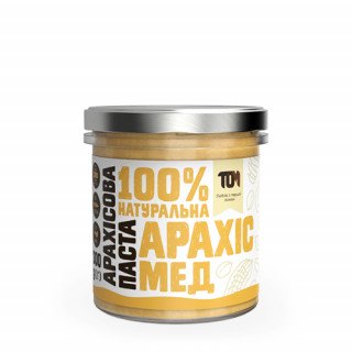 Арахісова паста з медом, 300 г, скло